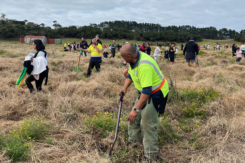 2024 Arbor Day planting at Lake Gem